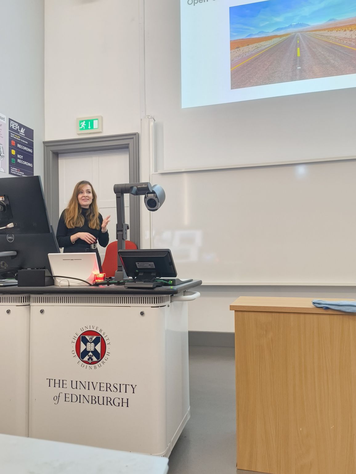Asia speaking at University of Edinburgh